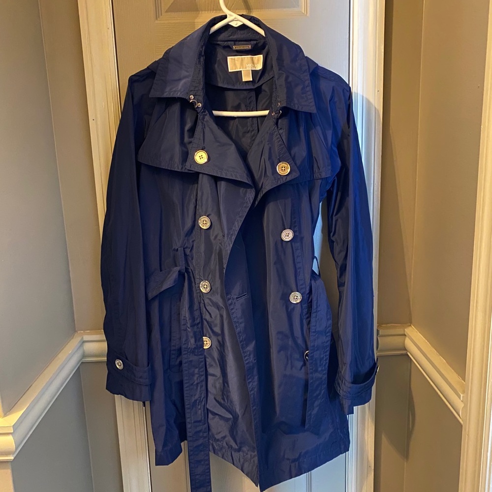 Navy Blue Trench Coat